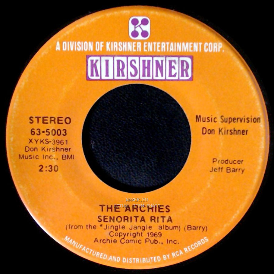The Archies - Who's Your Baby? / Senorita Rita side B