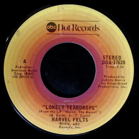 Narvel Felts - Lonely Teardrops / I Remember You side A