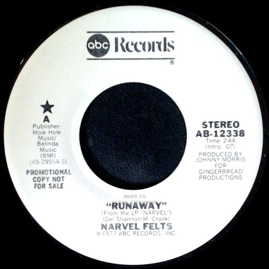 Narvel Felts - Runaway / Runaway side A