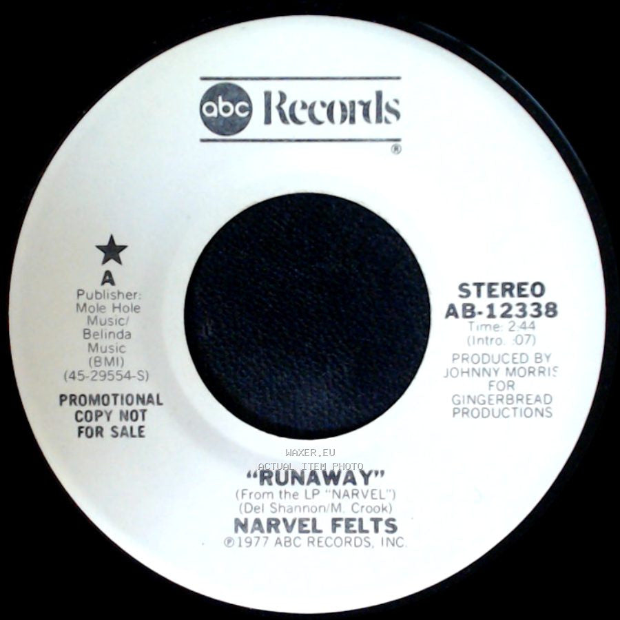 Narvel Felts - Runaway / Runaway side B