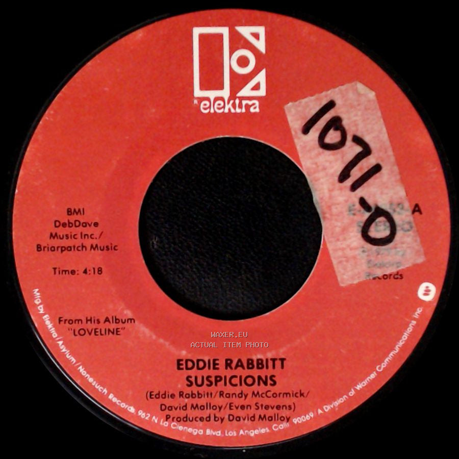 Eddie Rabbitt - Suspicions / I Don't Wanna Make Love (With Anyone Else But You) side A