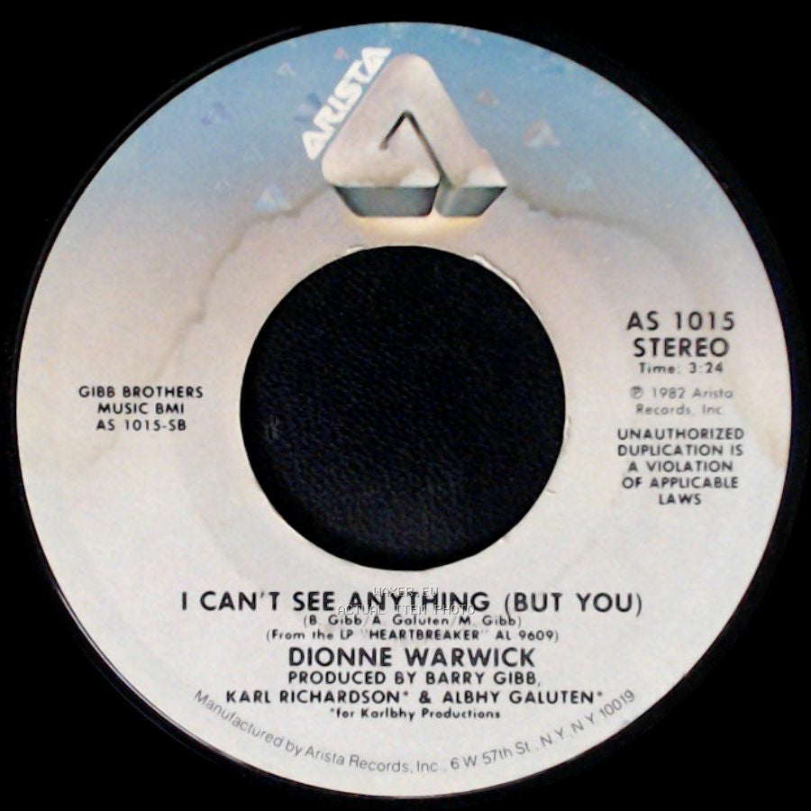 Dionne Warwick - Heartbreaker / I Can't See Anything (But You) side B