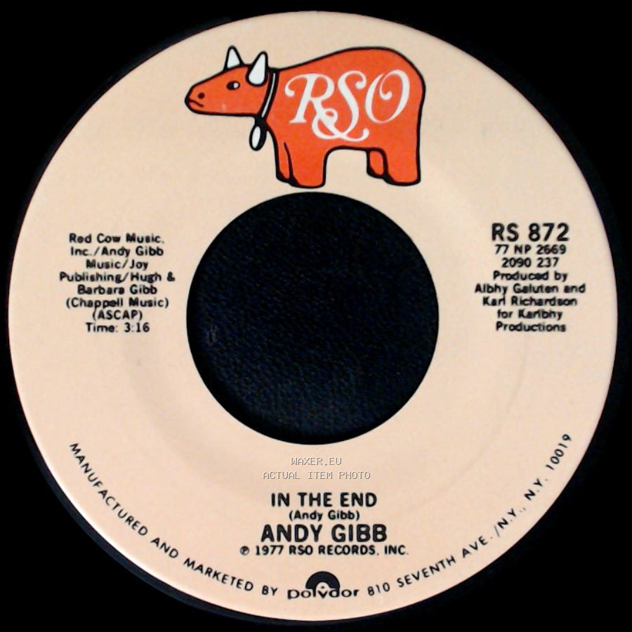 Andy Gibb - I Just Want To Be Your Everything / In The End side B