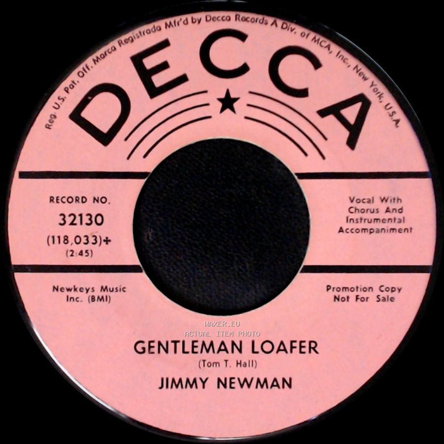 Jimmy Newman - Gentleman Loafer / Louisiana Saturday Night side A