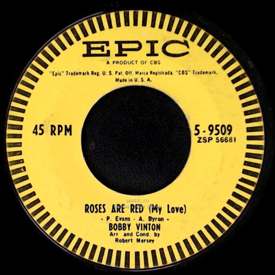 Bobby Vinton - Roses Are Red (My Love) / You And I side A