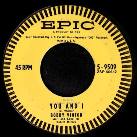 Bobby Vinton - Roses Are Red (My Love) / You And I side B