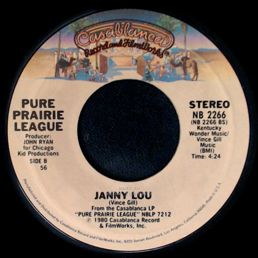 Pure Prairie League - Let Me Love You Tonight / Janny Lou side B
