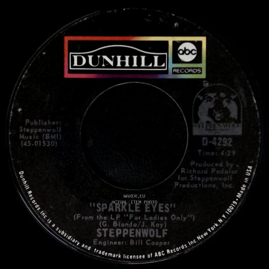 Steppenwolf - For Ladies Only / Sparkle Eyes side B