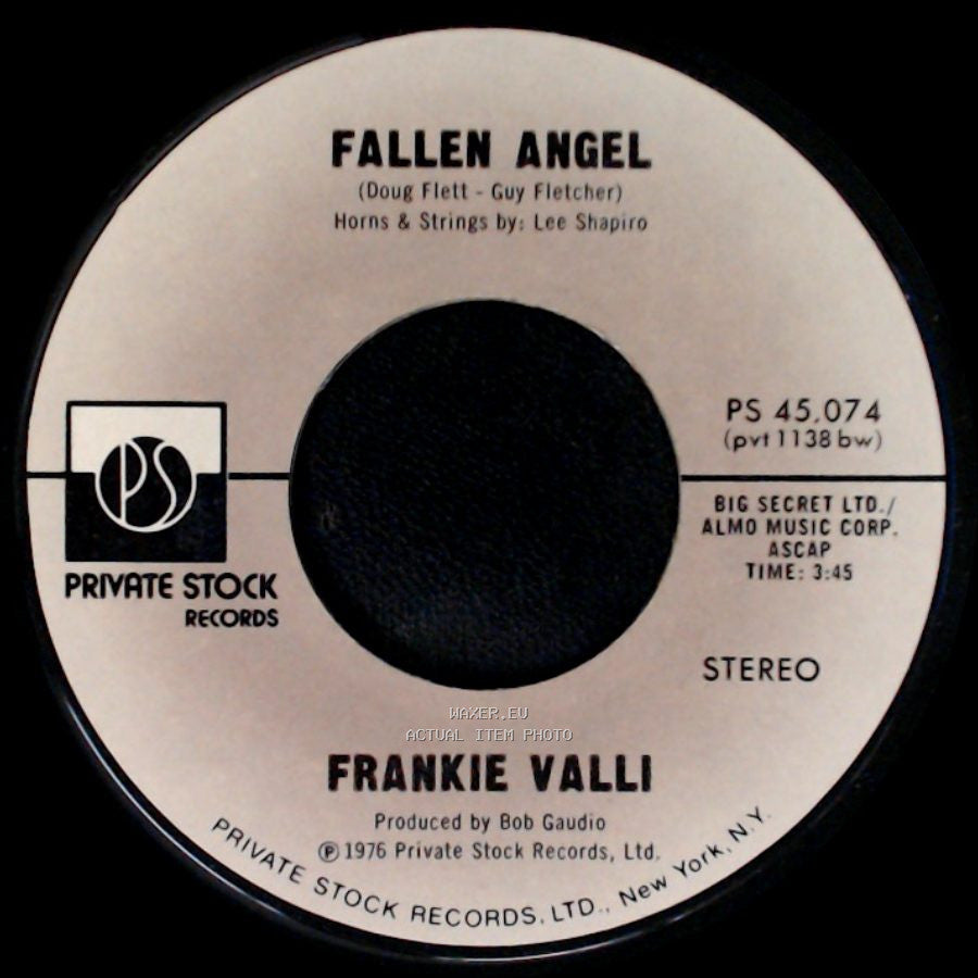 Frankie Valli - Carrie (I Would Marry You) / Fallen Angel side B