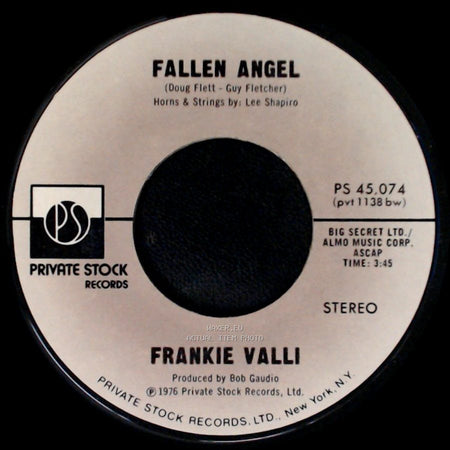 Frankie Valli - Carrie (I Would Marry You) / Fallen Angel side B
