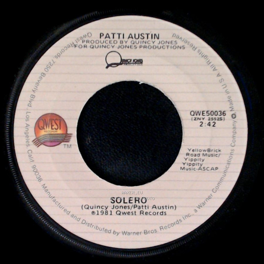 Patti Austin - Solero / Baby, Come To Me side A