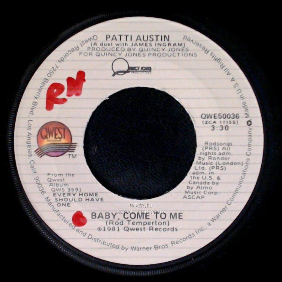 Patti Austin - Solero / Baby, Come To Me side B