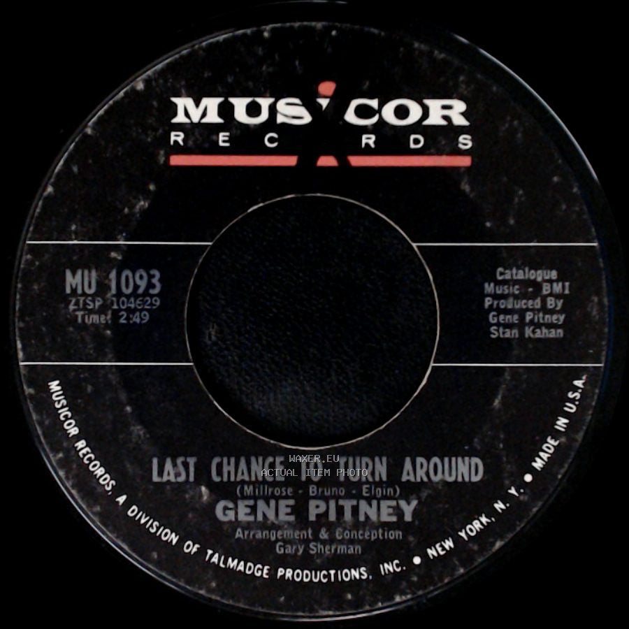 Gene Pitney - Save Your Love / Last Chance To Turn Around side B