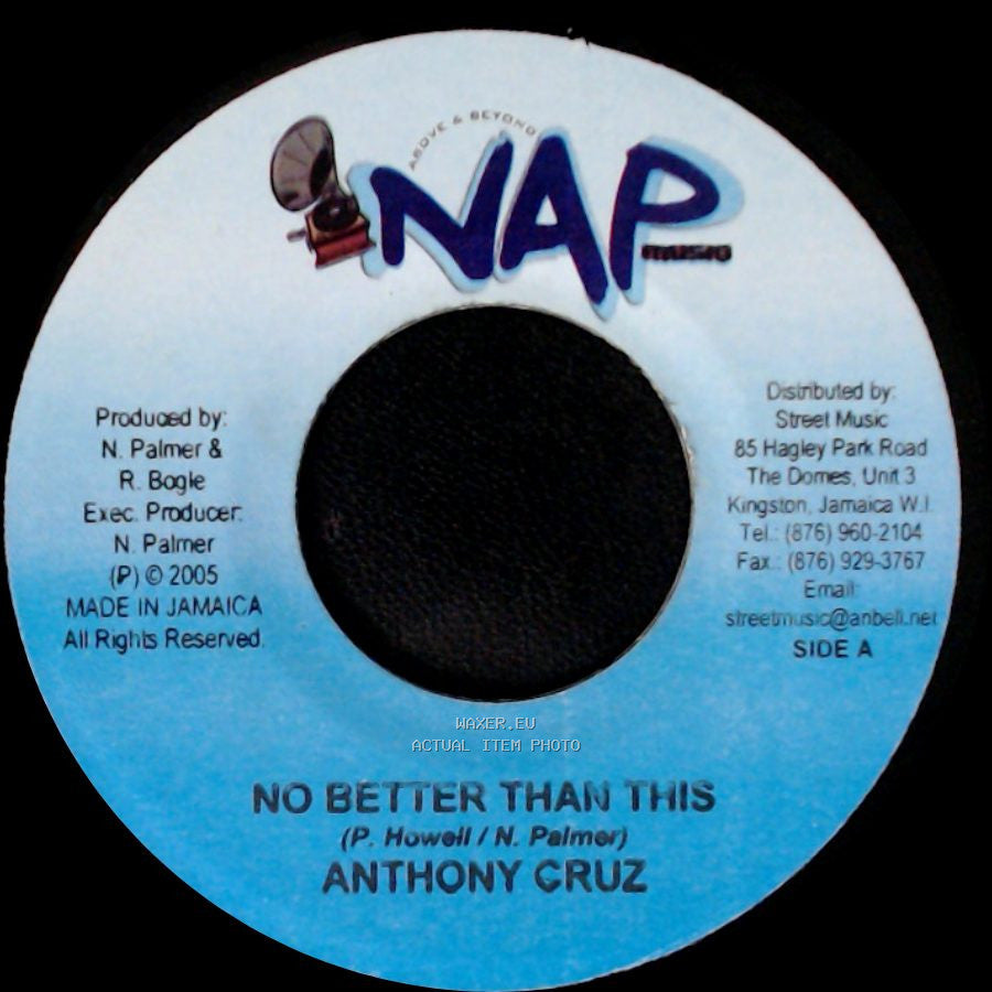 Anthony Cruz - No Better Than This / Passion Instrumental side A