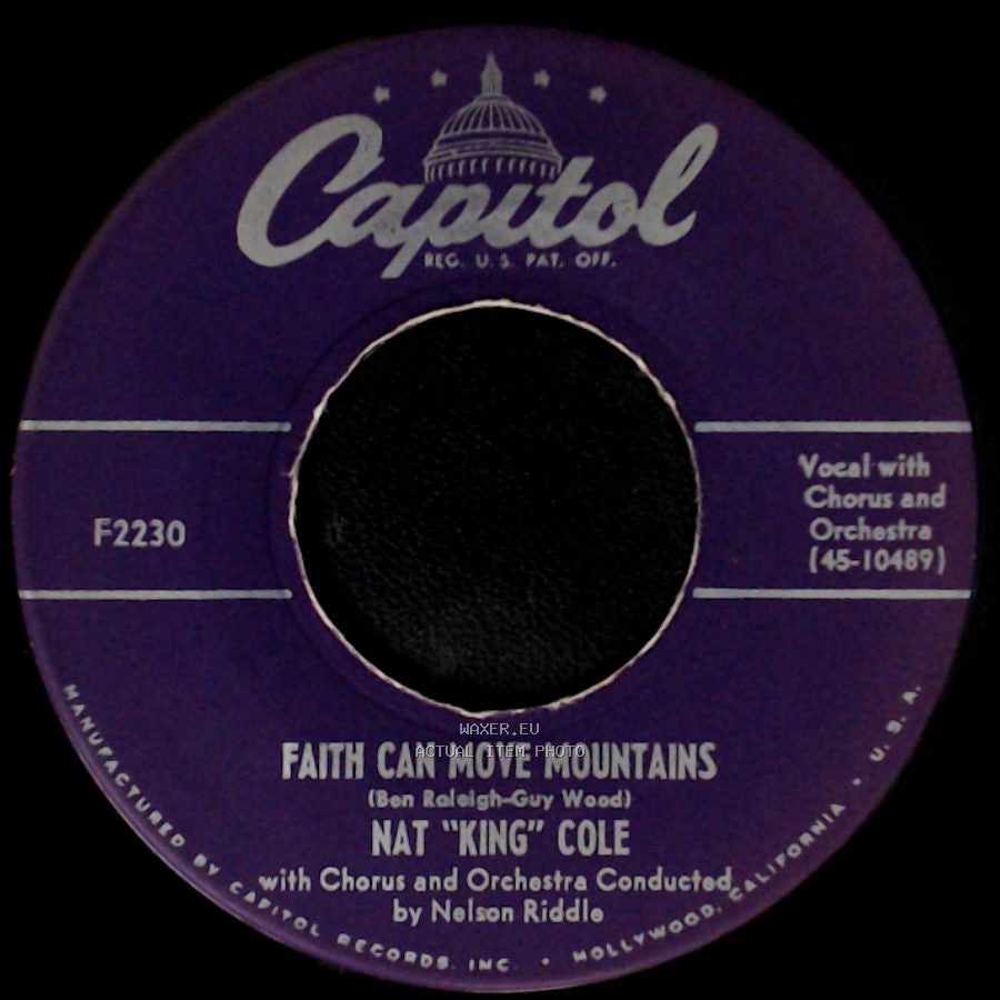 Nat "King" Cole - The Ruby And The Pearl / Faith Can Move Mountains side B