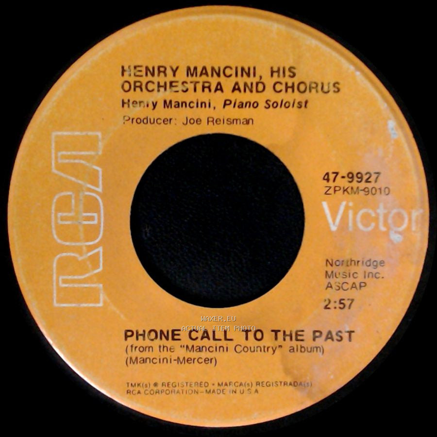 Henry Mancini, His Orchestra And Chorus - Phone Call To The Past / Theme From Love Story side A