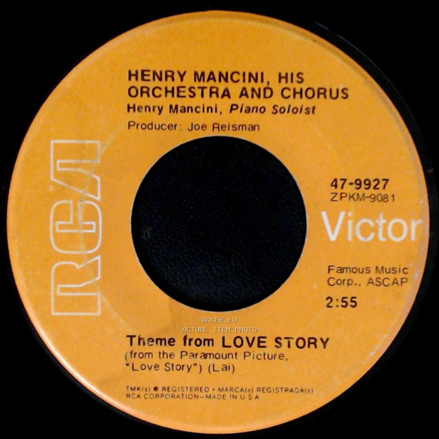 Henry Mancini, His Orchestra And Chorus - Phone Call To The Past / Theme From Love Story side B