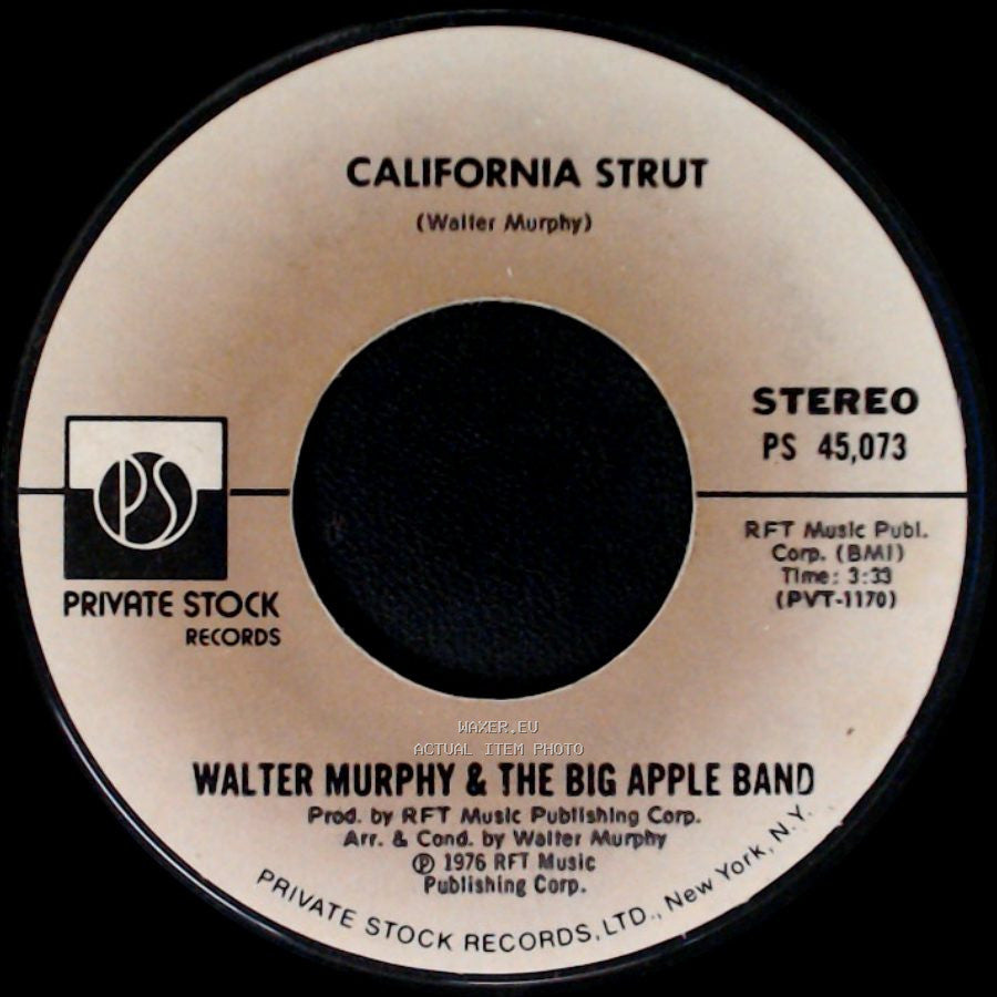 Walter Murphy & The Big Apple Band - A Fifth Of Beethoven / California Strut side B