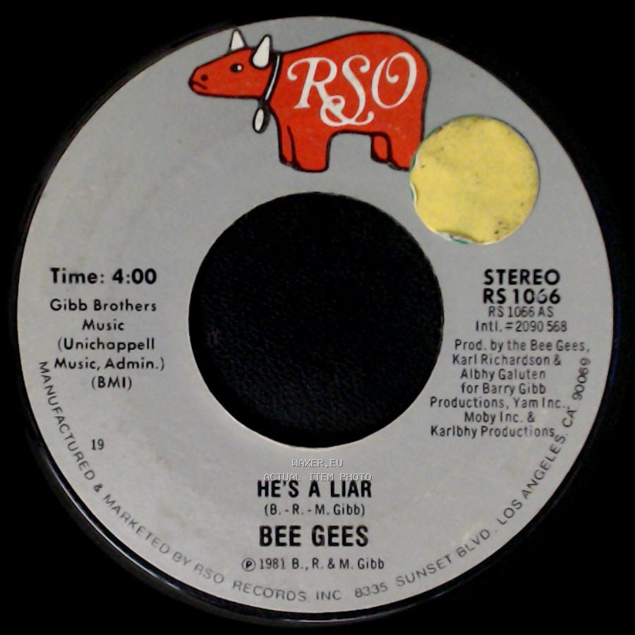 Bee Gees - He's A Liar (Instrumental) / He's A Liar side B