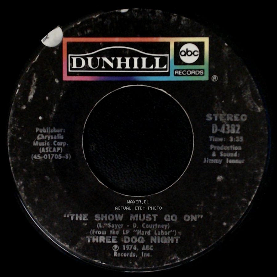 Three Dog Night - On The Way Back Home / The Show Must Go On side B