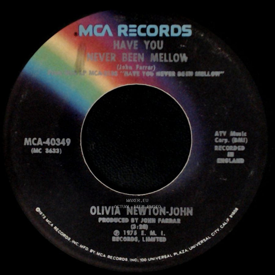 Olivia Newton-John - Water Under The Bridge / Have You Never Been Mellow side B