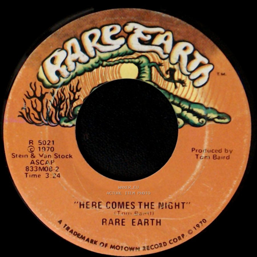 Rare Earth - "Here Comes The Night" / Born To Wander side A