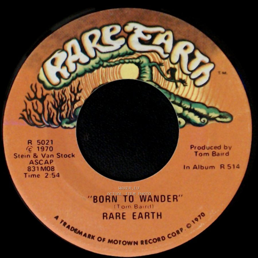Rare Earth - "Here Comes The Night" / Born To Wander side B