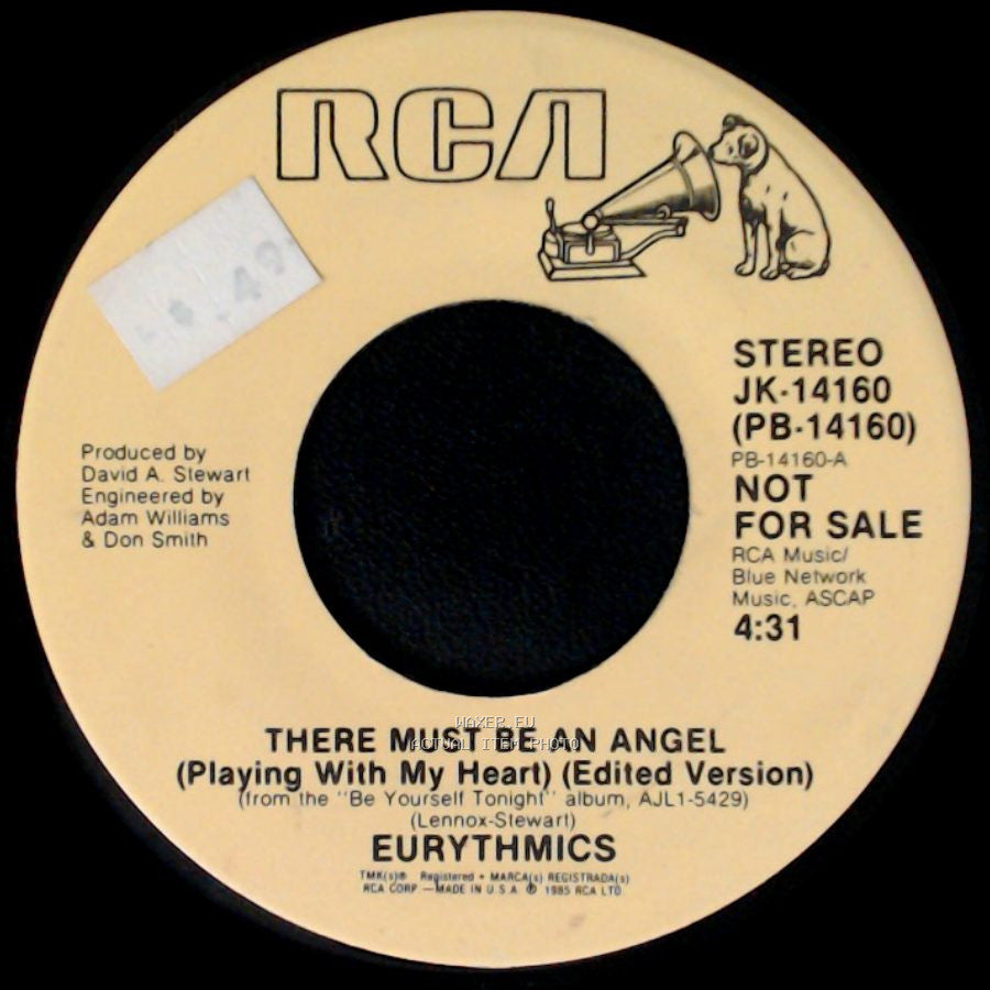 Eurythmics - There Must Be An Angel (Playing With My Heart) (Edited Version) / There Must Be An Angel (Playing With My Heart) (Edited Version) side B