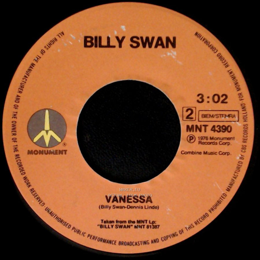 Billy Swan - Vanessa / Blue Suede Shoes side A