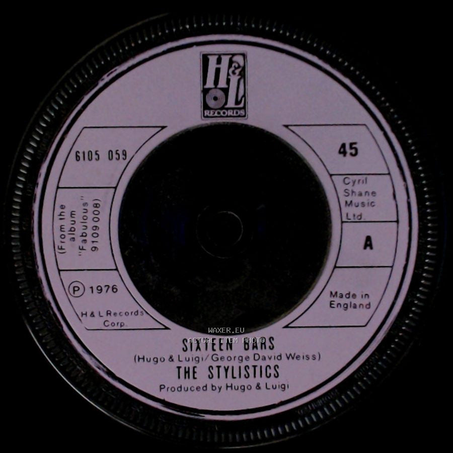 The Stylistics - Sixteen Bars / I Will Love You Always side A