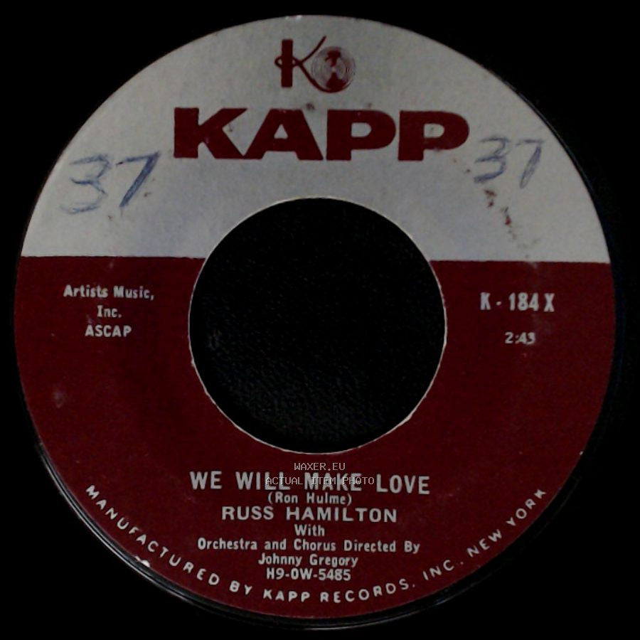Russ Hamilton - We Will Make Love / Rainbow side A