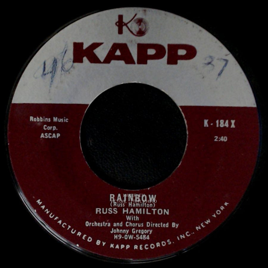 Russ Hamilton - We Will Make Love / Rainbow side B