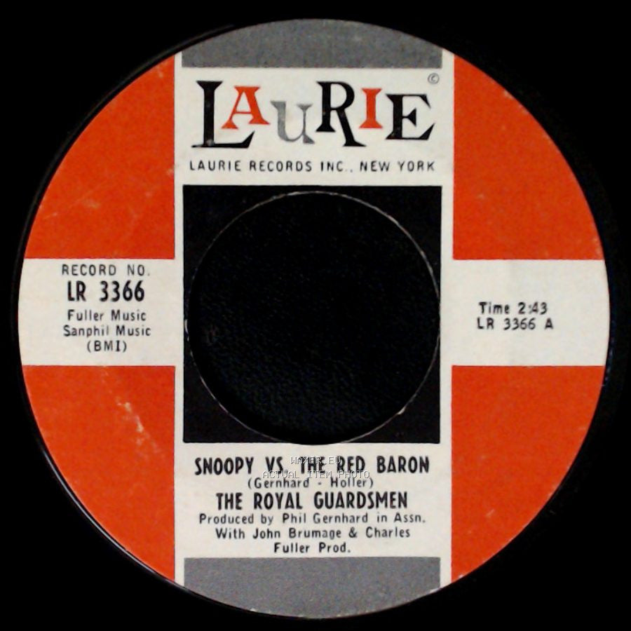The Royal Guardsmen - I Needed You / Snoopy Vs. The Red Baron side B