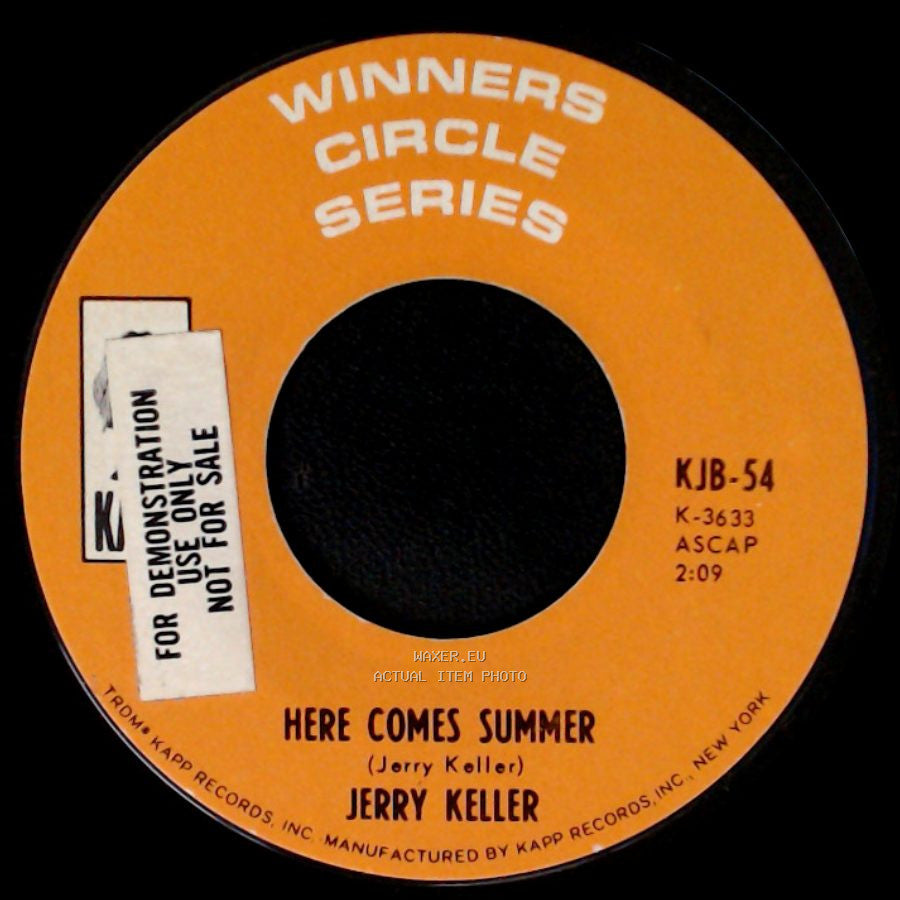 Jerry Keller / Brian Hyland - Here Comes Summer / Itsy Bitsy Teenie Weenie Yellow Polkadot Bikini side A