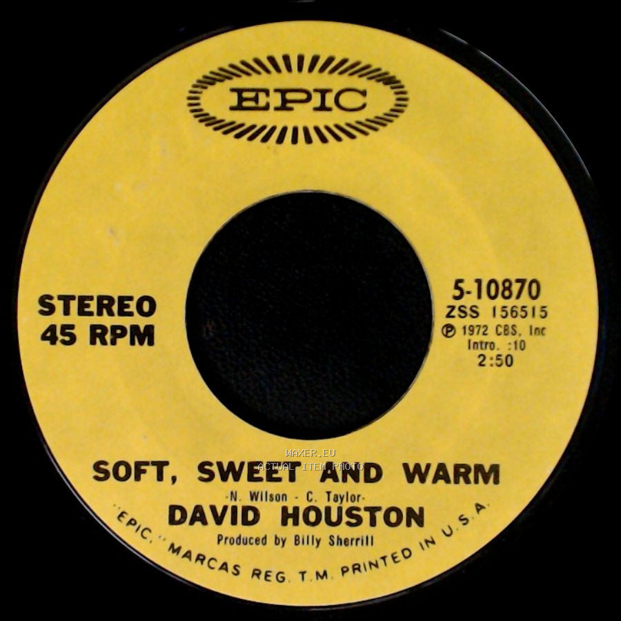 David Houston - Soft, Sweet And Warm / The Rest Of My Life side A