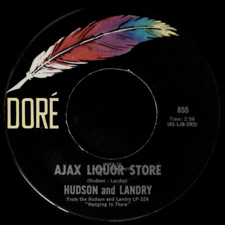 Hudson And Landry - The Hippie & The Redneck / Ajax Liquor Store side B