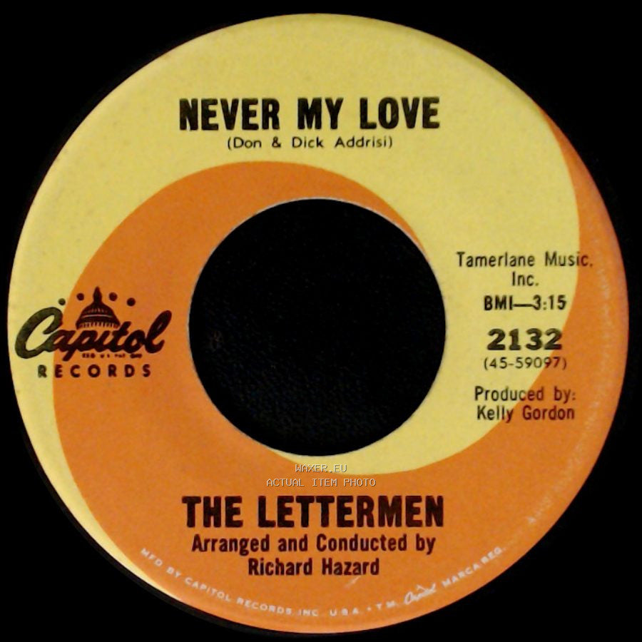 The Lettermen - Never My Love / Sherry Don't Go side A