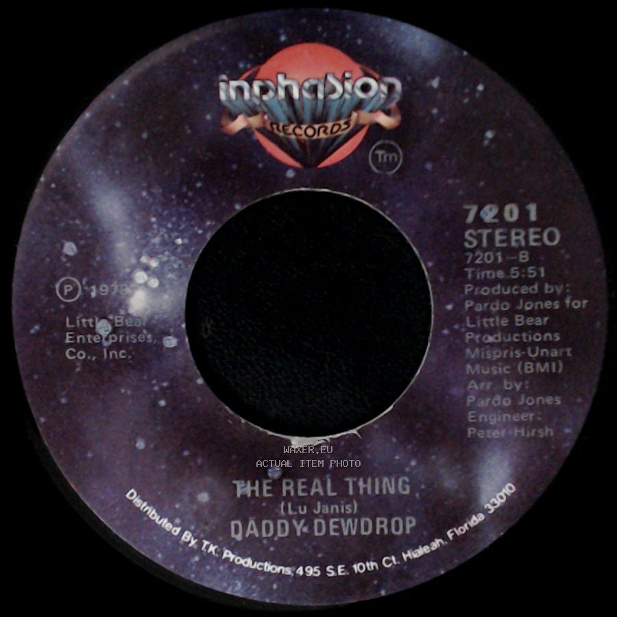 Daddy Dewdrop - The Real Thing / Nanu, Nanu (I Wanna Get Funky Wich You) side A