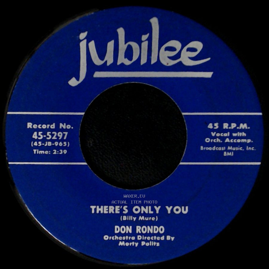 Don Rondo - Forsaking All Others / There's Only You side B