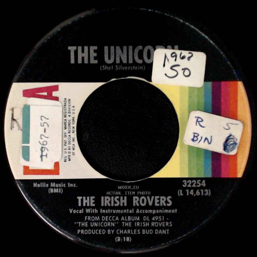 The Irish Rovers - The Unicorn / Black Velvet Band side A