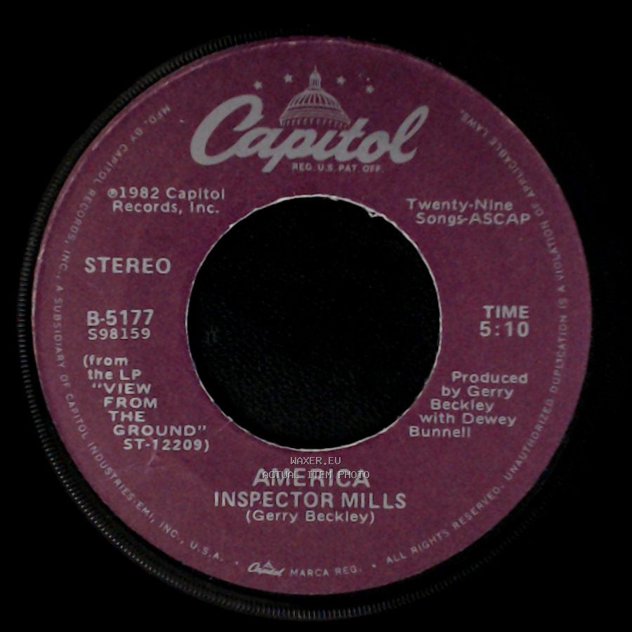 America - Inspector Mills / Right Before Your Eyes side A