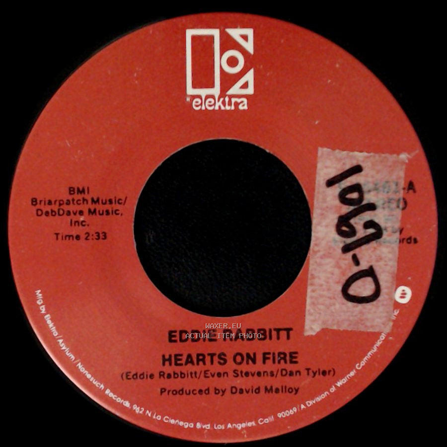 Eddie Rabbitt - Hearts On Fire / The Girl On My Mind side A