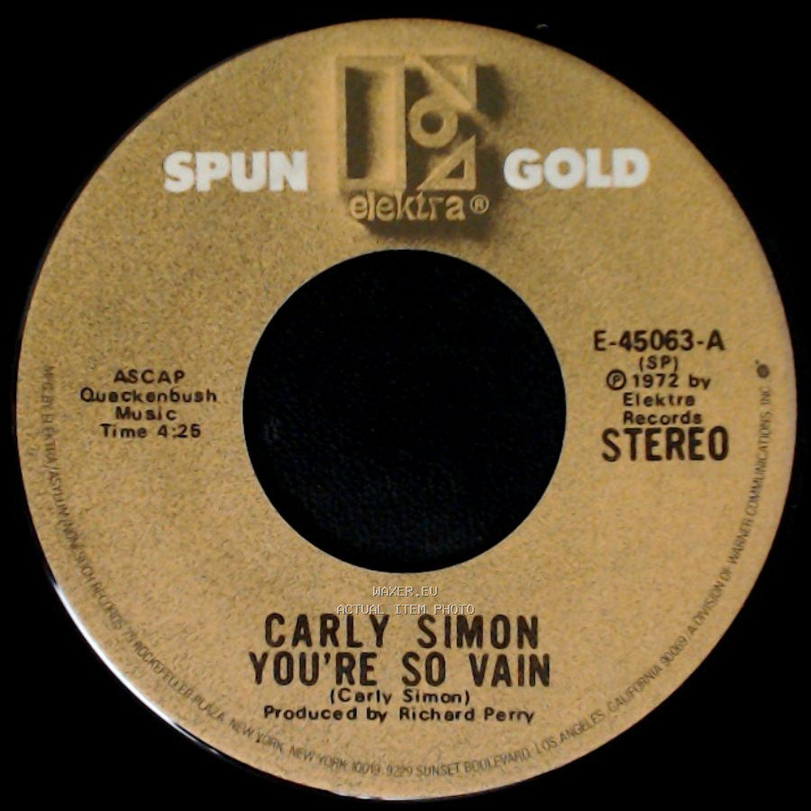 Carly Simon - You're So Vain / The Right Thing To Do side A