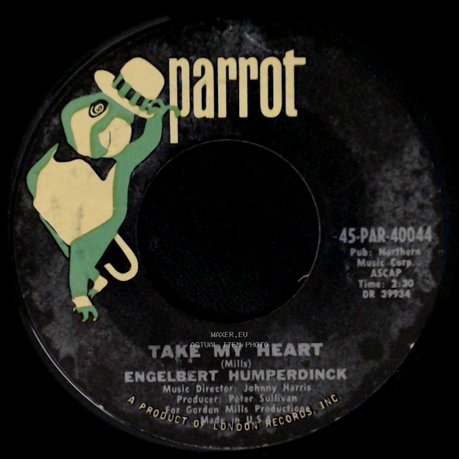 Engelbert Humperdinck - Take My Heart / Winter World Of Love side A
