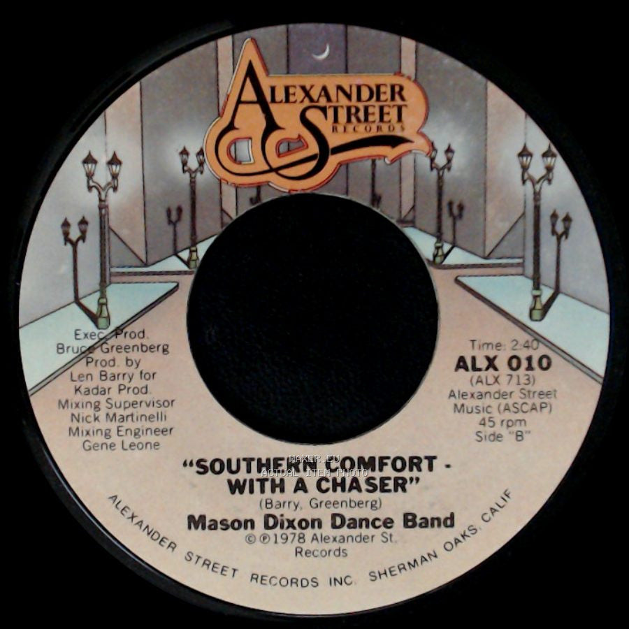 Mason Dixon Dance Band - Southern Comfort / Southern Comfort - With A Chaser side B