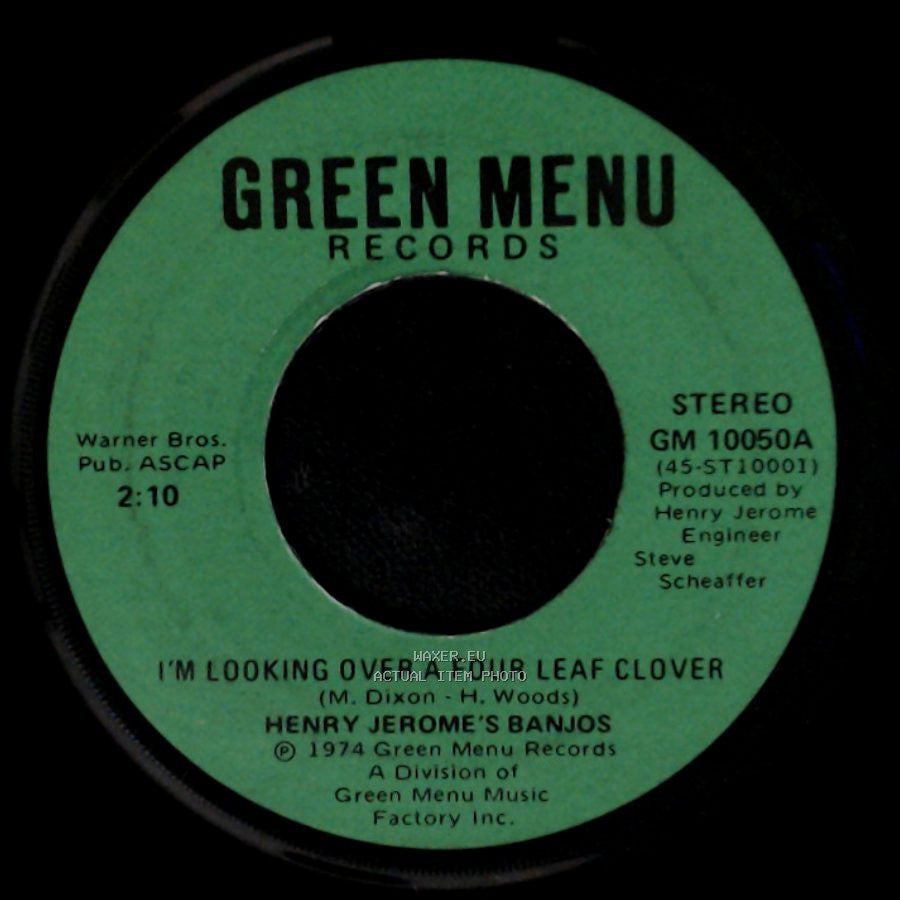 Henry Jerome's Banjos - I'm Looking Over A Four Leaf Clover / Canadian Capers side A