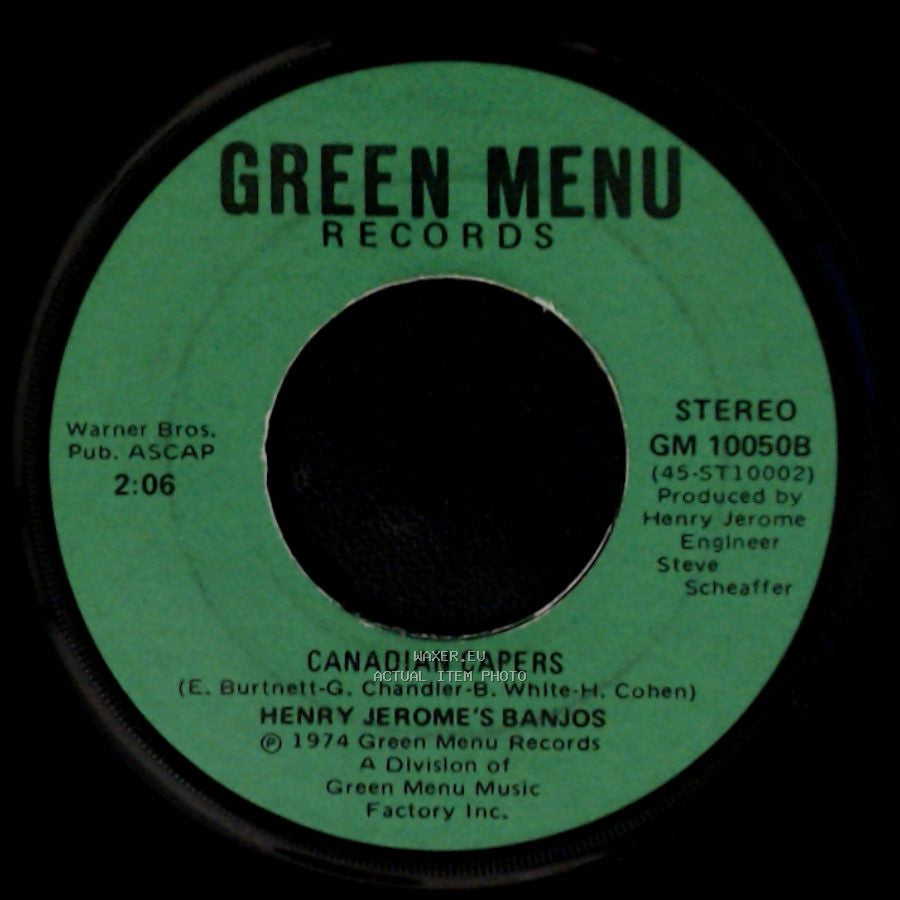 Henry Jerome's Banjos - I'm Looking Over A Four Leaf Clover / Canadian Capers side B