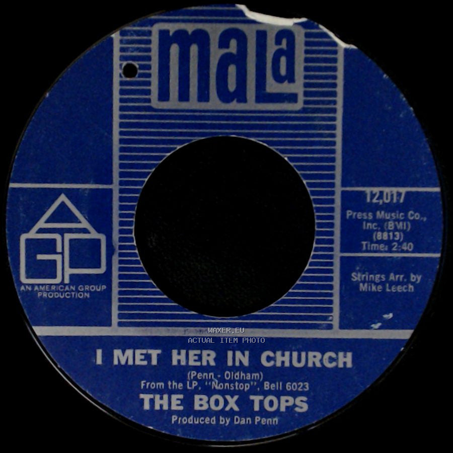 The Box Tops - People Gonna Talk / I Met Her In Church side B
