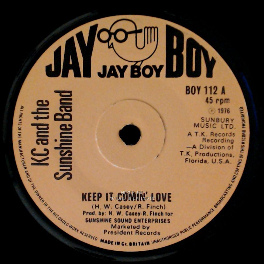 Kc And The Sunshine Band - Keep It Comin' Love / Wrap Your Arms Around Me side A