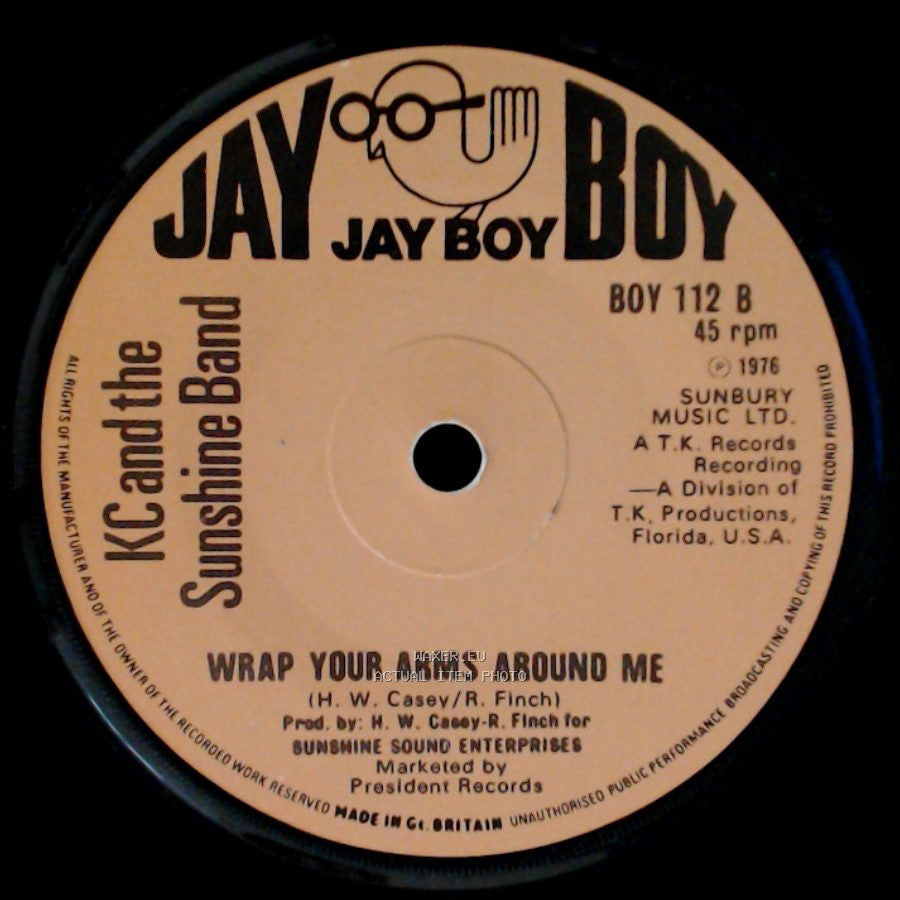 Kc And The Sunshine Band - Keep It Comin' Love / Wrap Your Arms Around Me side B